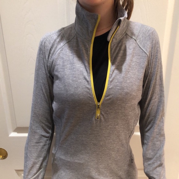 Lululemon gray half zip - Picture 2 of 8